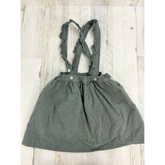 La Coqueta Green Pinafore Skirt Girls Sz 6 - Picture 10 of 15